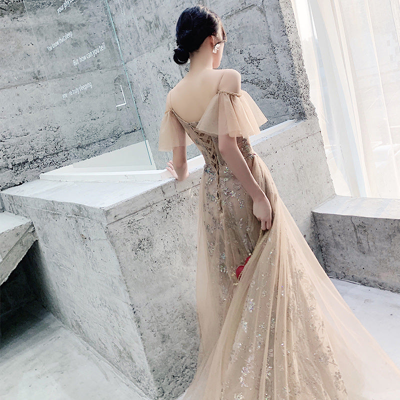 Fairy Fantasy, New style Sling Fantasy Fairy Wedding Dress, Birthday Attire