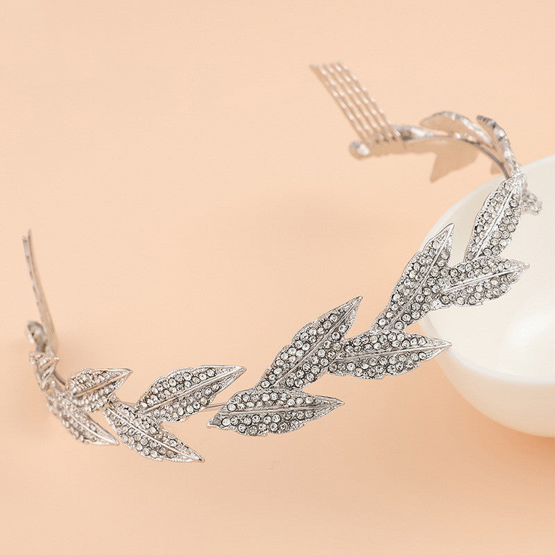 Laurel Leaf, Retro Leaf Bridal Crown Jewelry Hairband