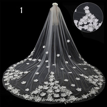 Veil Master,  Gorgeous Cathedral Length Wedding Veils in a Variety of Exquisite Designs