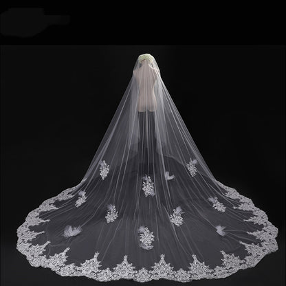 Veil Master,  Gorgeous Cathedral Length Wedding Veils in a Variety of Exquisite Designs