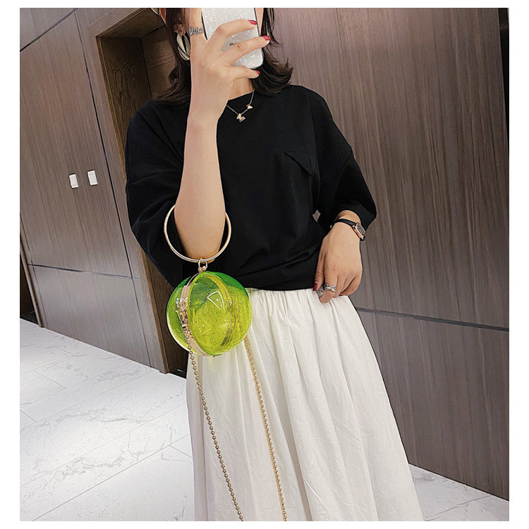 Trends, Transparent Fashion Purse, Portable Chain Bag