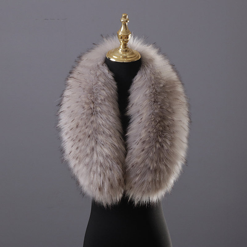 FOX, Plush Faux Fur Collar Scarf