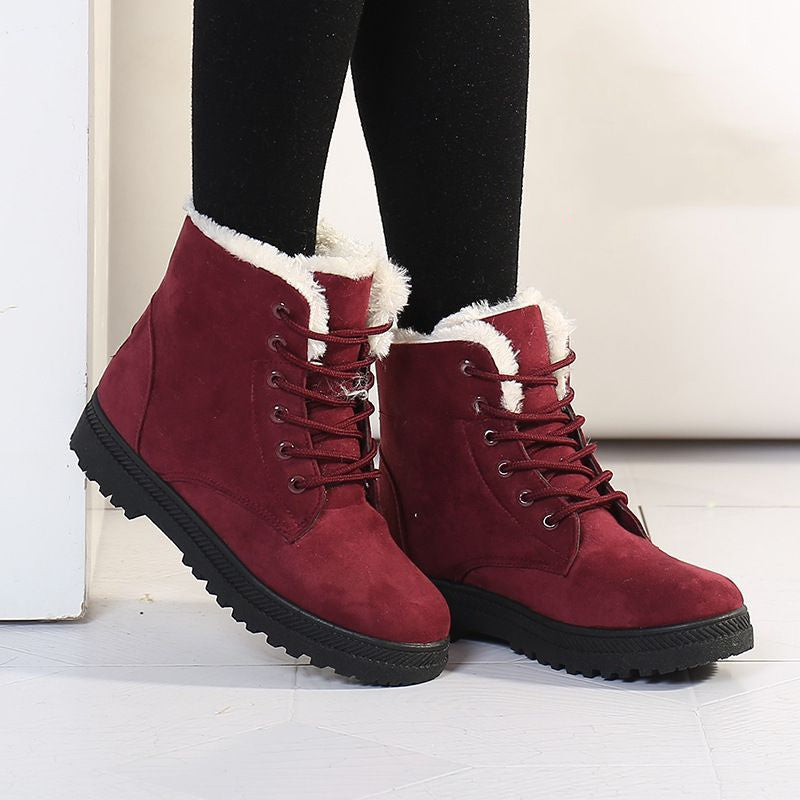 Clarise, Winter Snow Boots, Warm Plush Ankle Boots For Women