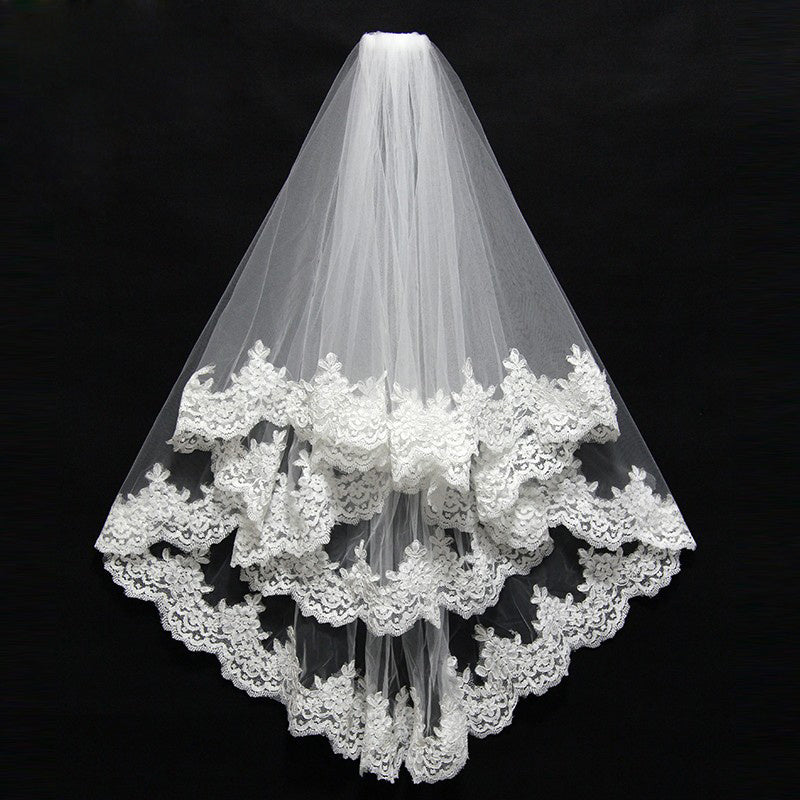 Double Layer Bridal Veil, Wedding Dress Accessories