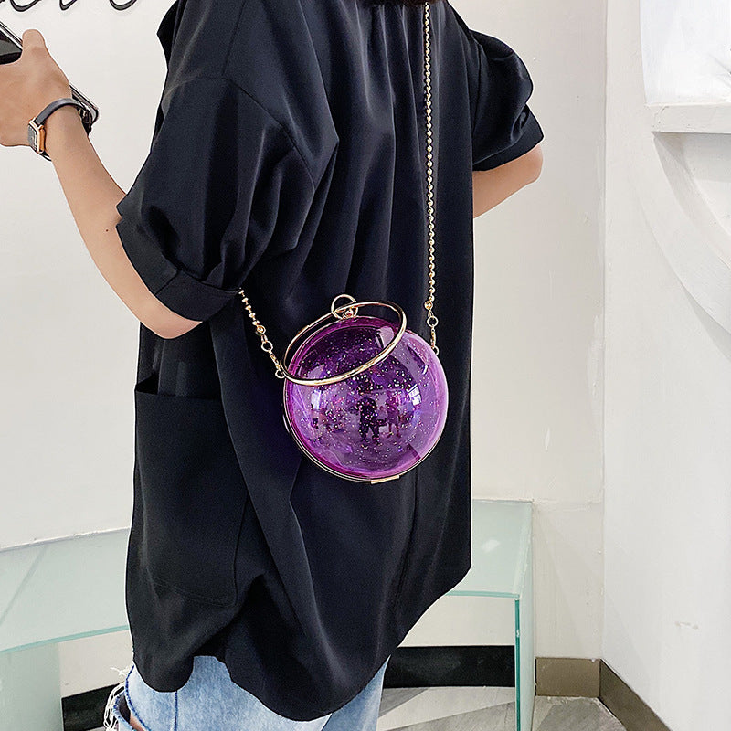 Trends, Transparent Fashion Purse, Portable Chain Bag