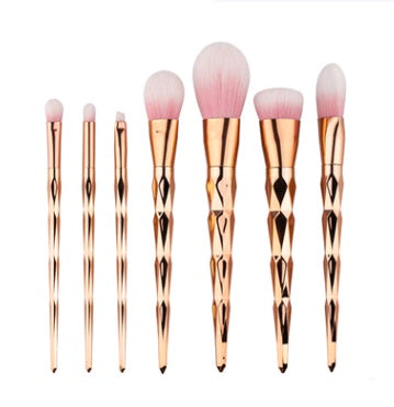 Diamond, 7 makeup brushes, makeup tools, Diamond Makeup Brushes