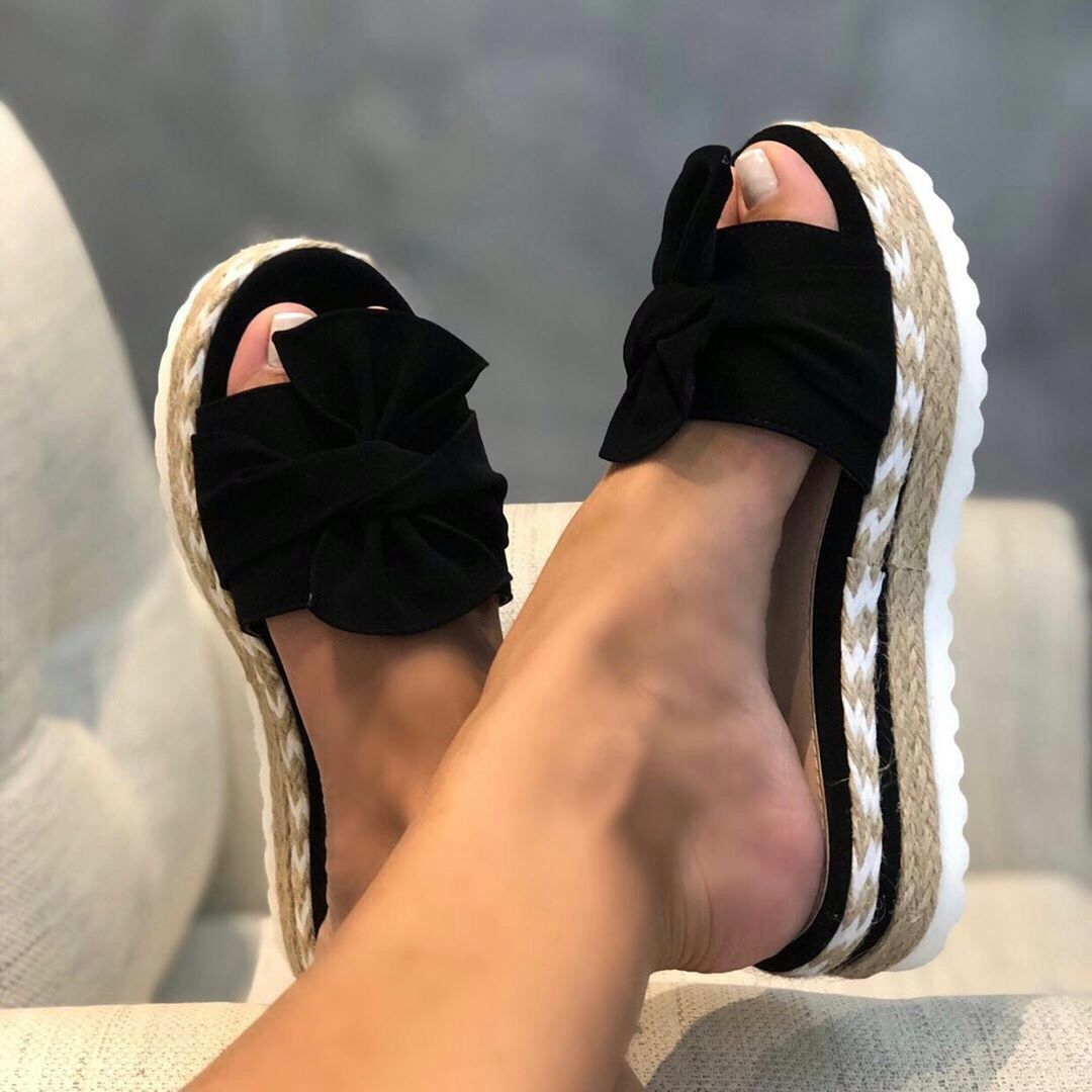 Boxer, Irresistible Bow Top Slip On  Summer Sandals