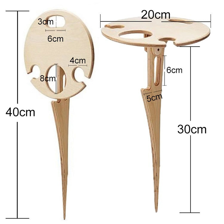 Hostess, Outdoor Detachable And Foldable Wine Table