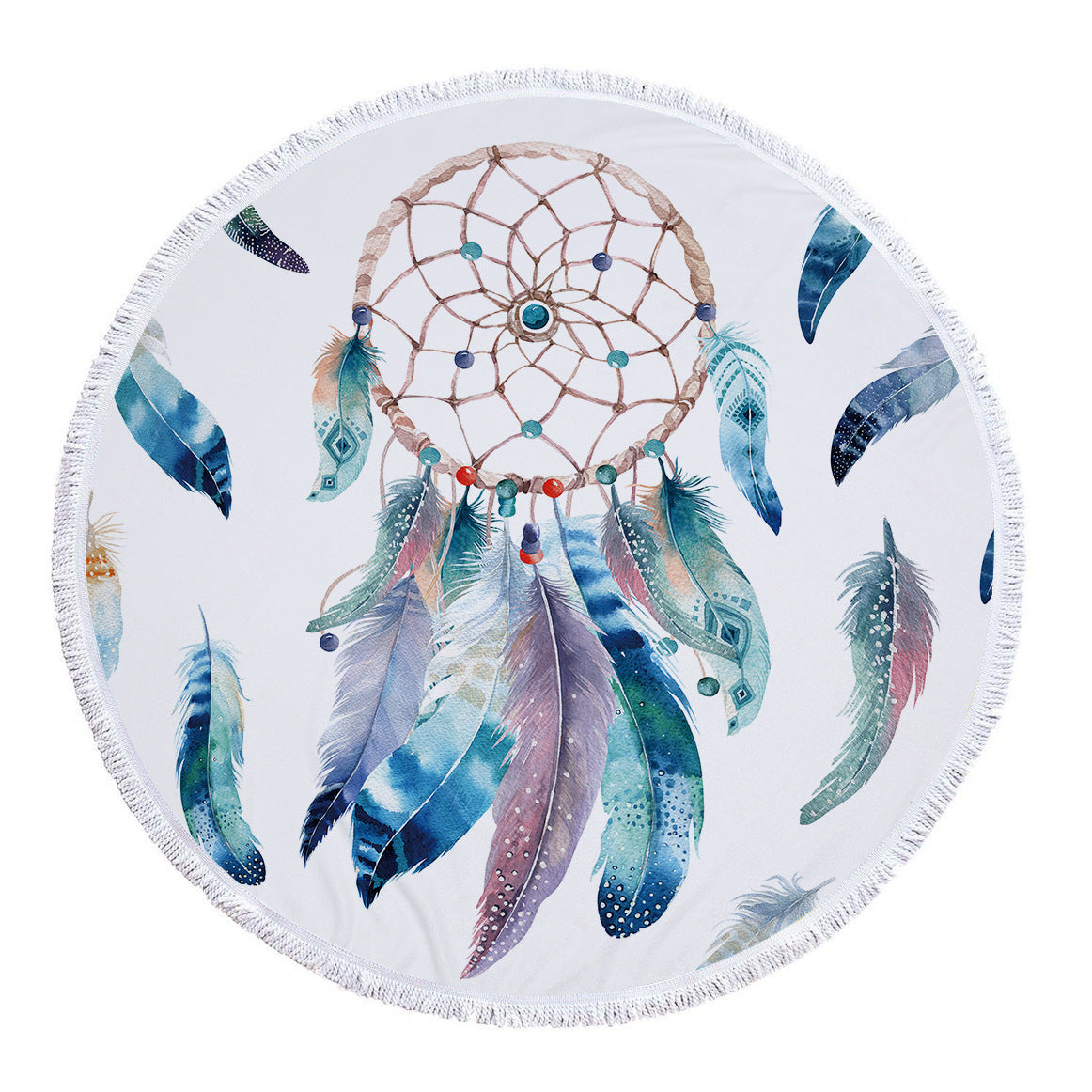 Dream Weaver, Round Beach Towel, Microfiber Beach Mat