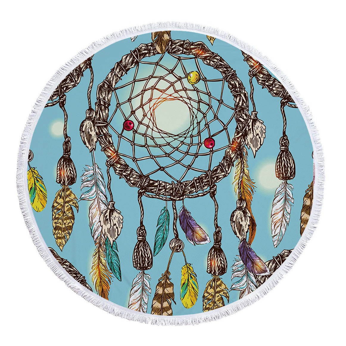 Dream Weaver, Round Beach Towel, Microfiber Beach Mat