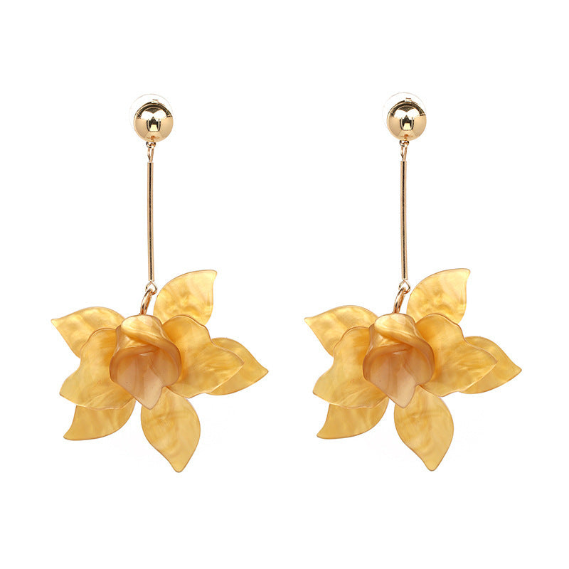 Droplets, Blooming Flower Fashion Earrings, Women&