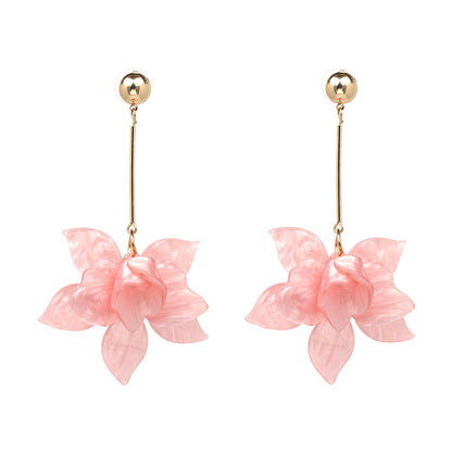 Droplets, Blooming Flower Fashion Earrings, Women&