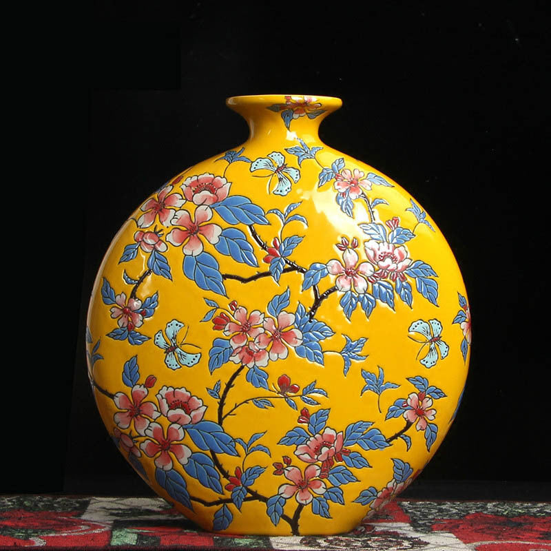 The Orient, Ceramic Modern Hand-painted Chinese Vases