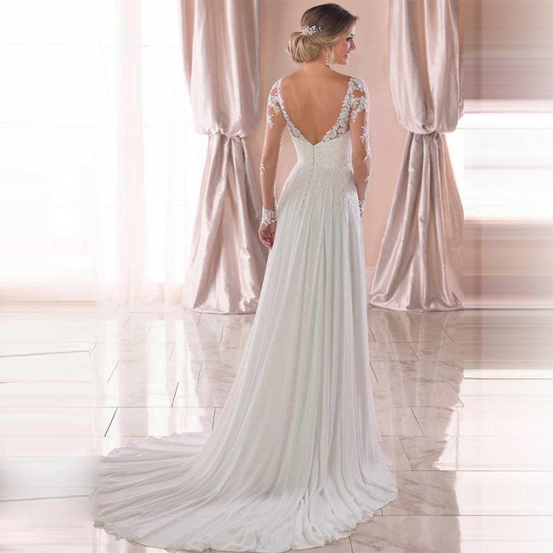 LOVING, Deep V-Back Wedding Gown, Women&