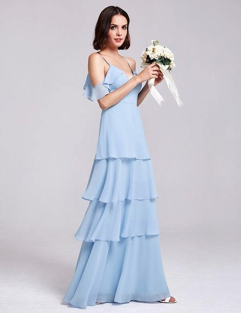 Chiffon Maid, Multi Style Bridesmaid Long Dresses for Women