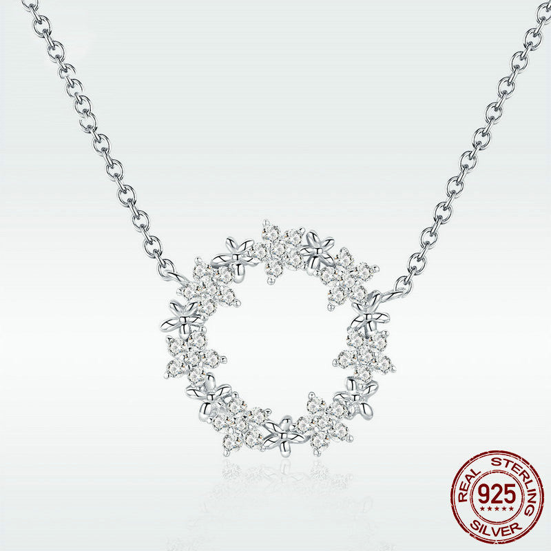 Bright Gypsophila S925 Sterling Silver Necklace