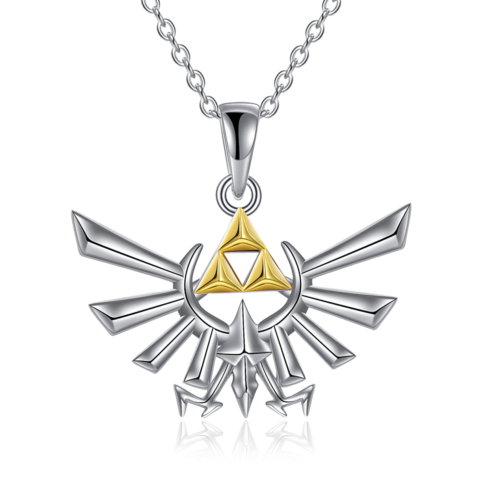 Sterling Silver Zelda Pendant Necklace Jewelry Gifts For Men &amp; Women