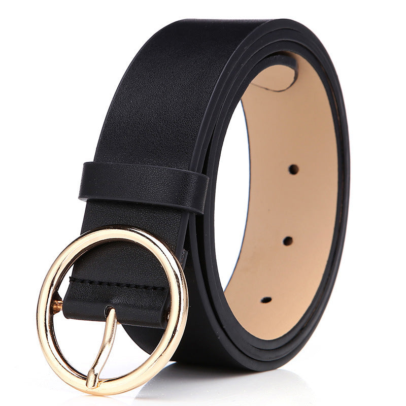 Working Girl, Round Buckle Trouser Belt in Multiple Colors