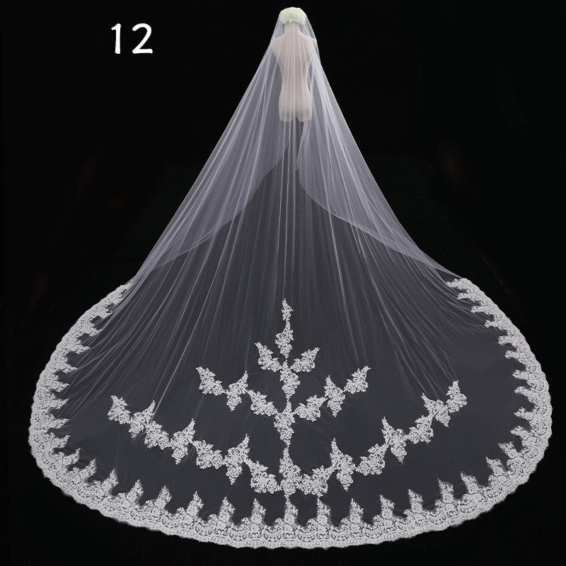 Veil Master,  Gorgeous Cathedral Length Wedding Veils in a Variety of Exquisite Designs