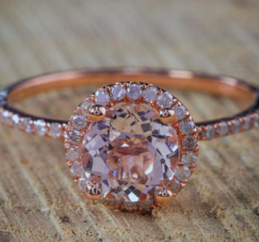 Best selling new 18K rose gold micro-inlay ring