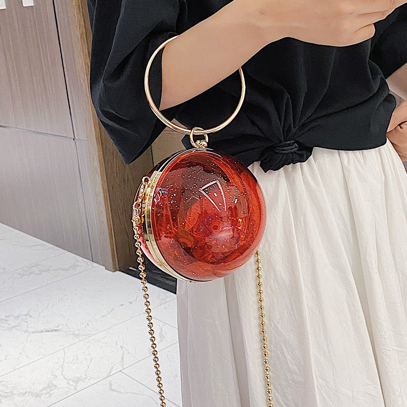 Trends, Transparent Fashion Purse, Portable Chain Bag