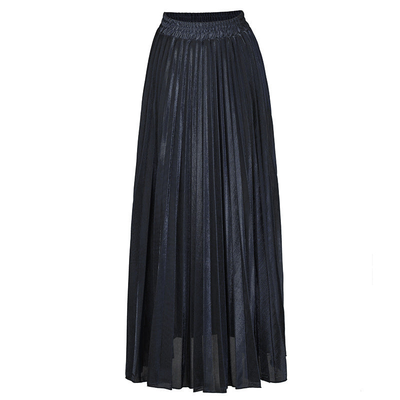 Chances Are, New Long Pleated Shimmer Skirt for Women