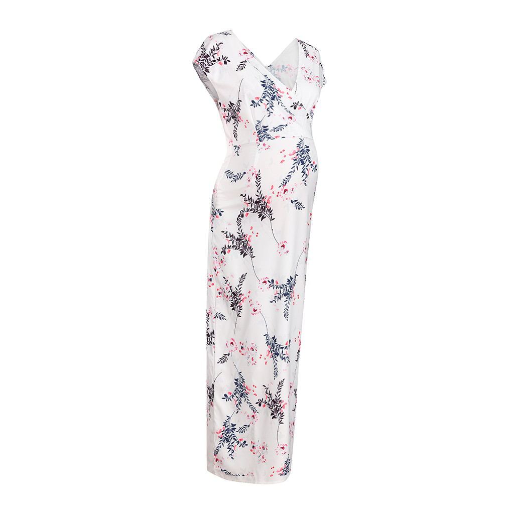 Printed Slim Thin Floral Chiffon Dress