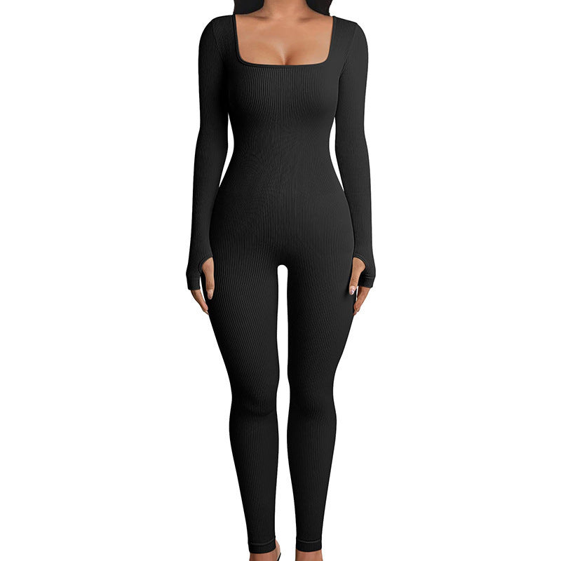 Contours, Seamless Jumpsuit, Long Sleeve Jumpsuit, Shapewear, Sports Jumpsuit Bodysuits