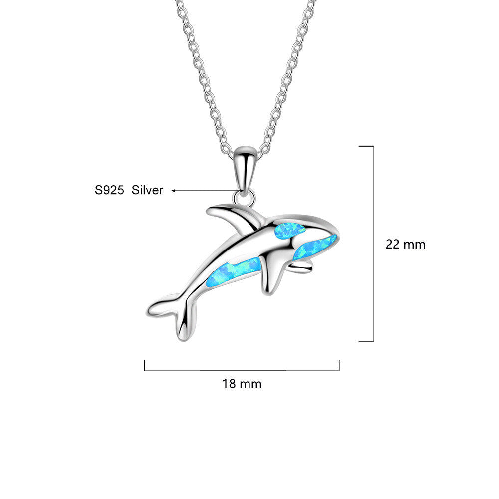 Dolphin Ocean, Sea Life New Silver Ornament