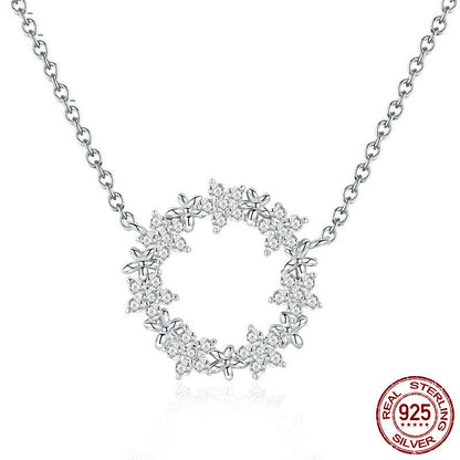 Bright Gypsophila S925 Sterling Silver Necklace