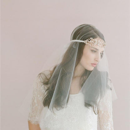 Folklore, Beautiful Crystal Vintage Style Veil Accessories