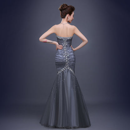 FINN, Elegant Figure Hugging Fishtail Long Evening Gown