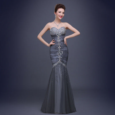 FINN, Elegant Figure Hugging Fishtail Long Evening Gown