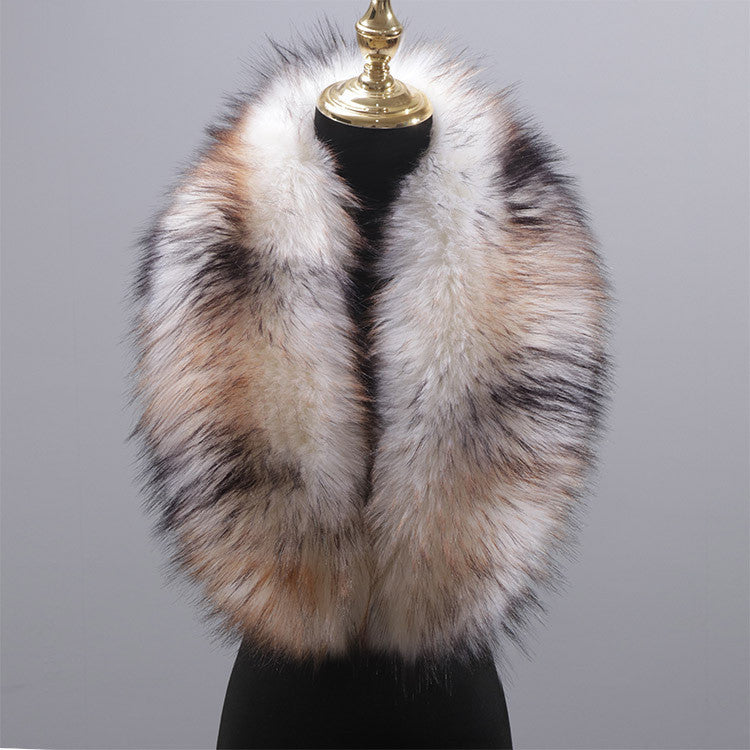 FOX, Plush Faux Fur Collar Scarf