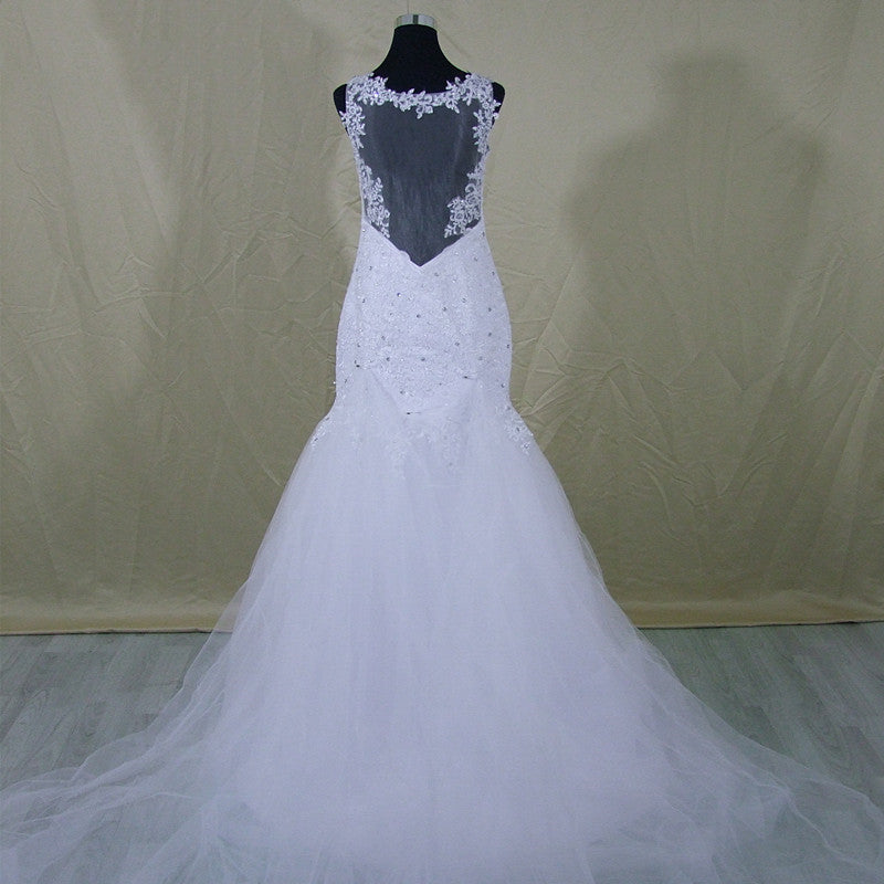 Princess, Simple Elegance Lace Mermaid Wedding Dress