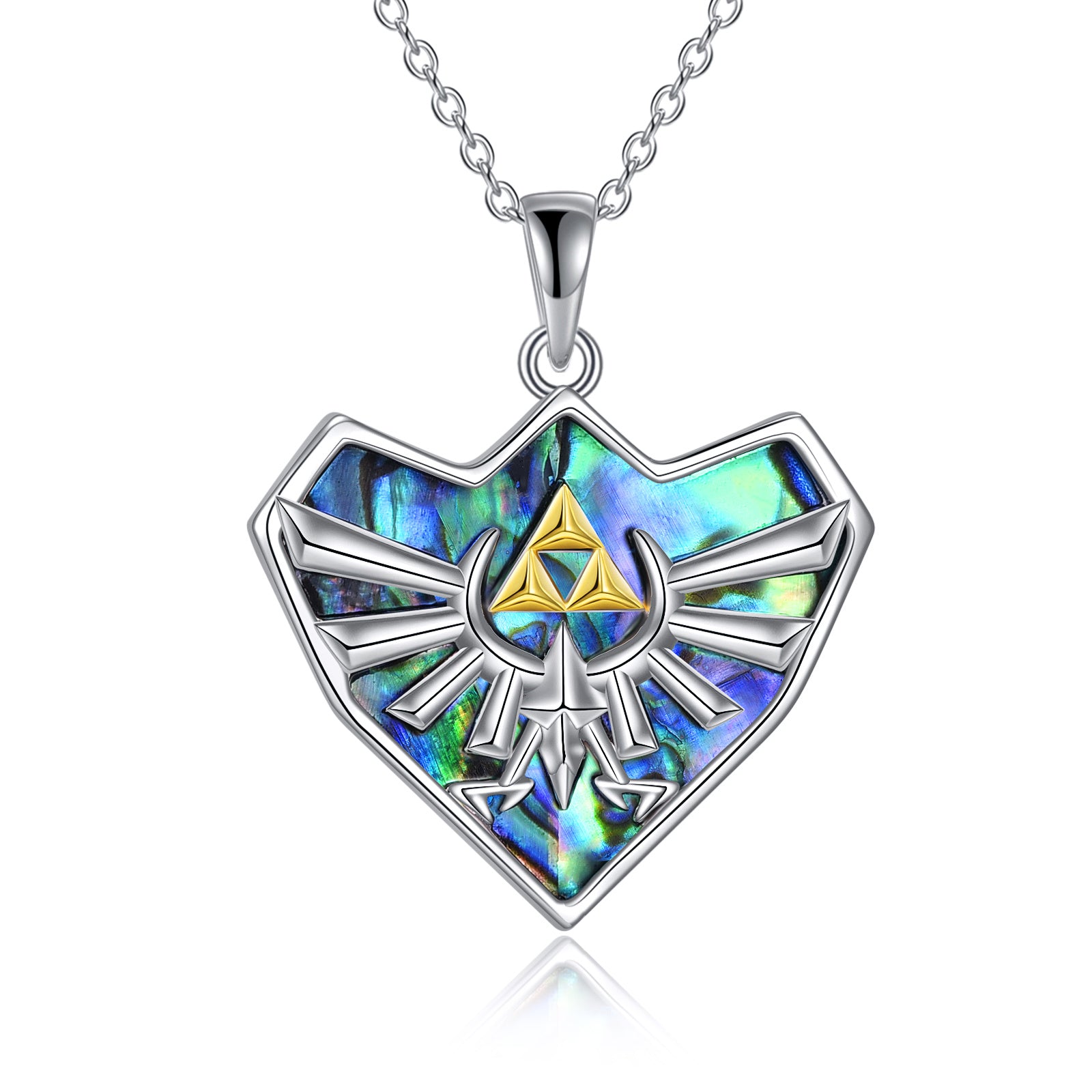 Sterling Silver Zelda Pendant Necklace Jewelry Gifts For Men &amp; Women