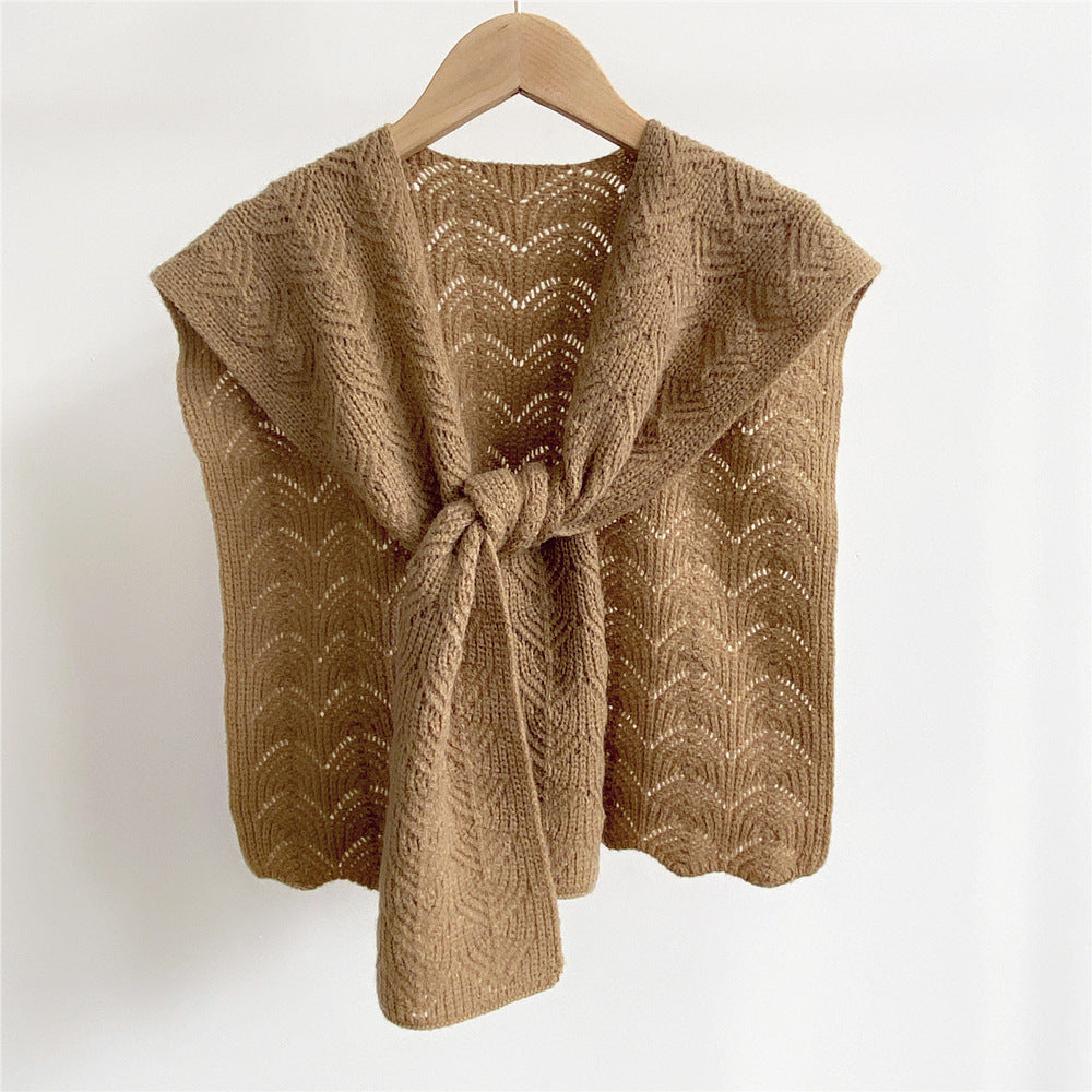 The Hamptons, Knitted Wool Sweater Scarf for Women