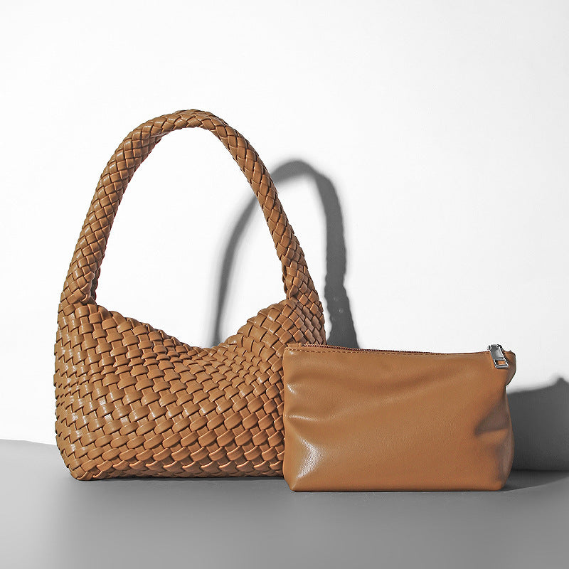 Jordan, Handmade Shoulder Soft Leather Woven Hand Bag