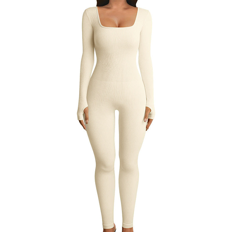 Contours, Seamless Jumpsuit, Long Sleeve Jumpsuit, Shapewear, Sports Jumpsuit Bodysuits