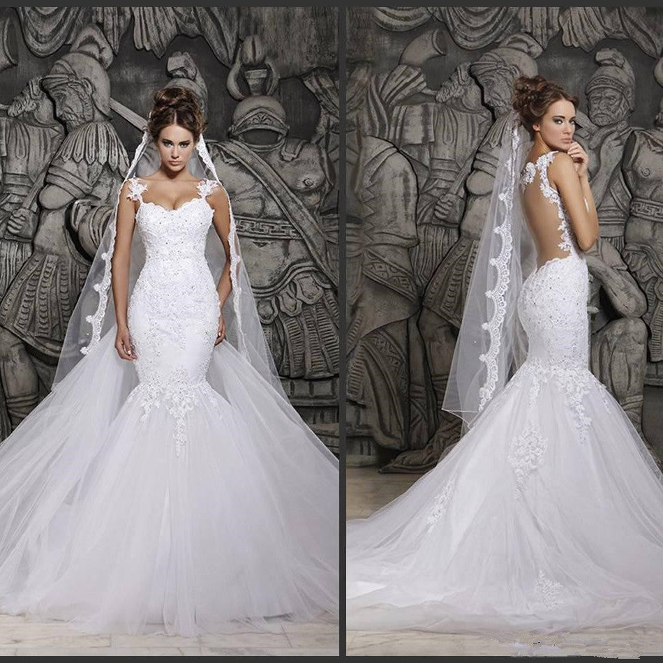 Princess, Simple Elegance Lace Mermaid Wedding Dress