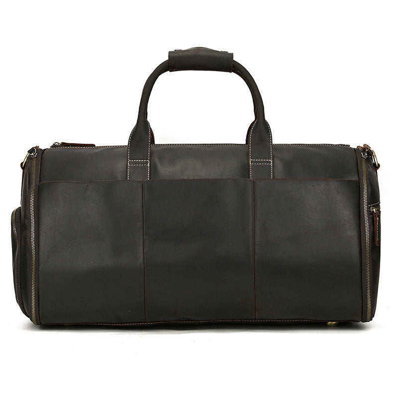 Vintage Leather, Travel Bag Multifunctional Leather Duffle Bag