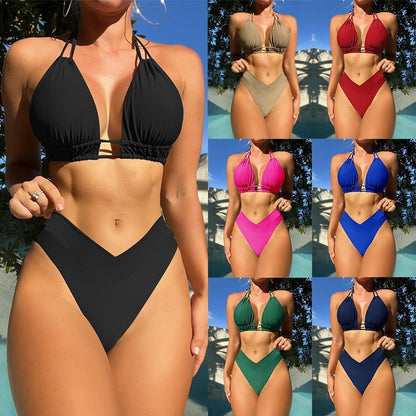 Colour Fusion, V Waist High Cut Bikini Women&