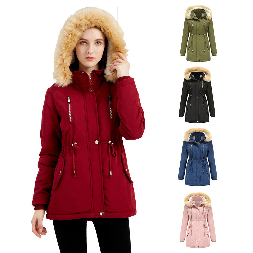 EXO, Winter Coat Detachable Hooded Feece Jacket for Women