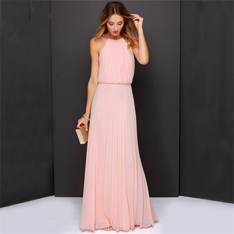 ACCENTS, Fashionable Long Formal Halter Top Evening/Bridesmaids Gowns for Women