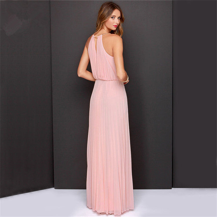 ACCENTS, Fashionable Long Formal Halter Top Evening/Bridesmaids Gowns for Women