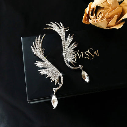 Wings, Silver Post Luxury Angel Wing Earrings