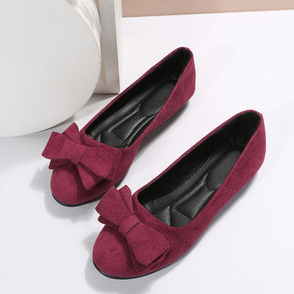 Cozies, Fashion Bow knot Flat Shoes, Casual Round Toe Loafers