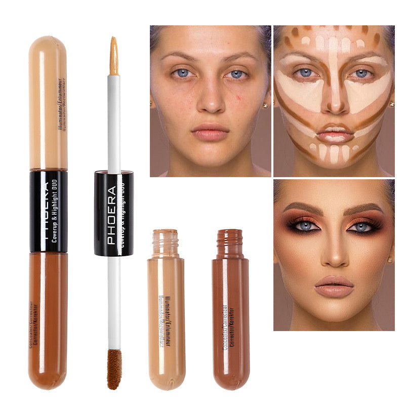 Beauty Double, All in One Double Head Lightening Liquid Concealer Foundation