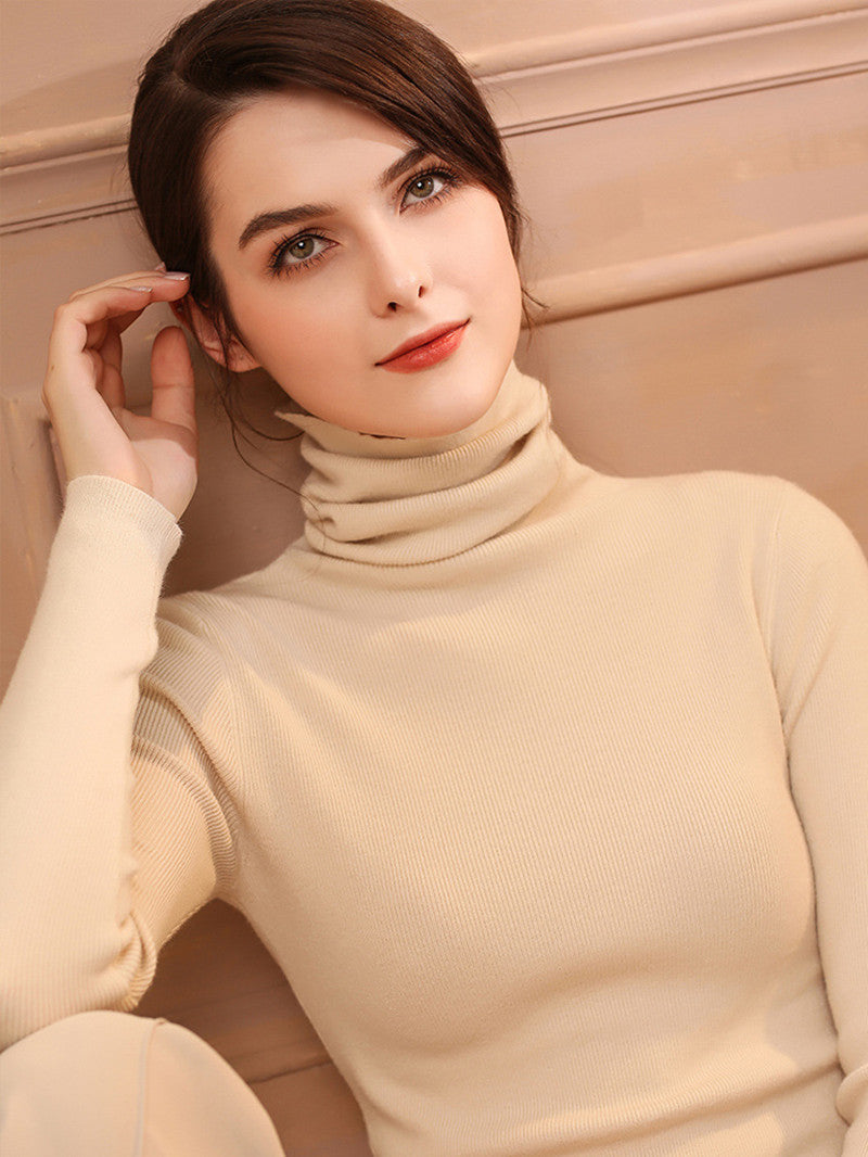 SLB High Neck Cashmere Sweater Women&