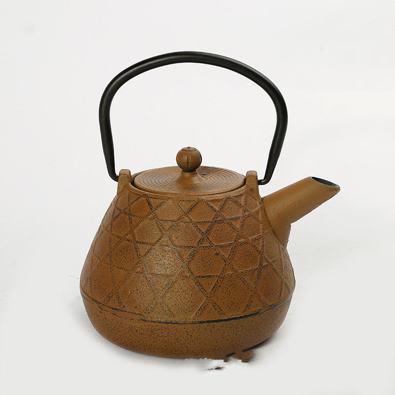 Ancient Pottery Gift Box Set, Iron Kettle Teapot and Lid